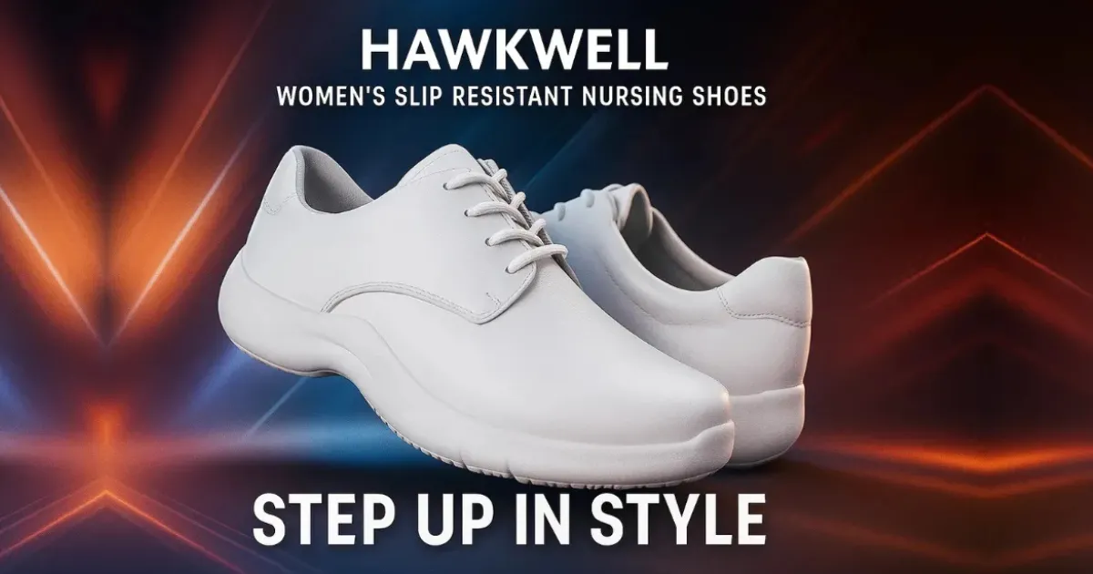 hawkwell womens slip resistant nursing shoes