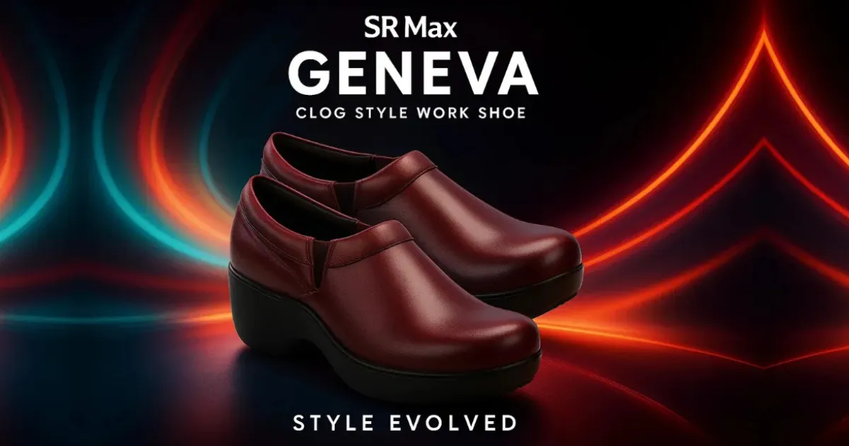 sr max geneva clog style work shoe