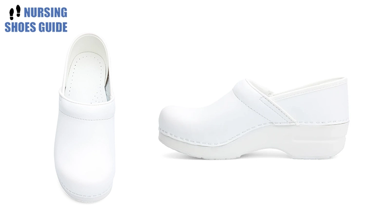 dansko professional slip on clogs white