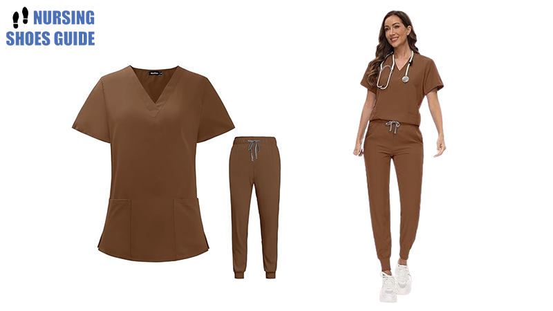 viaoli scrubs for women set v neck
