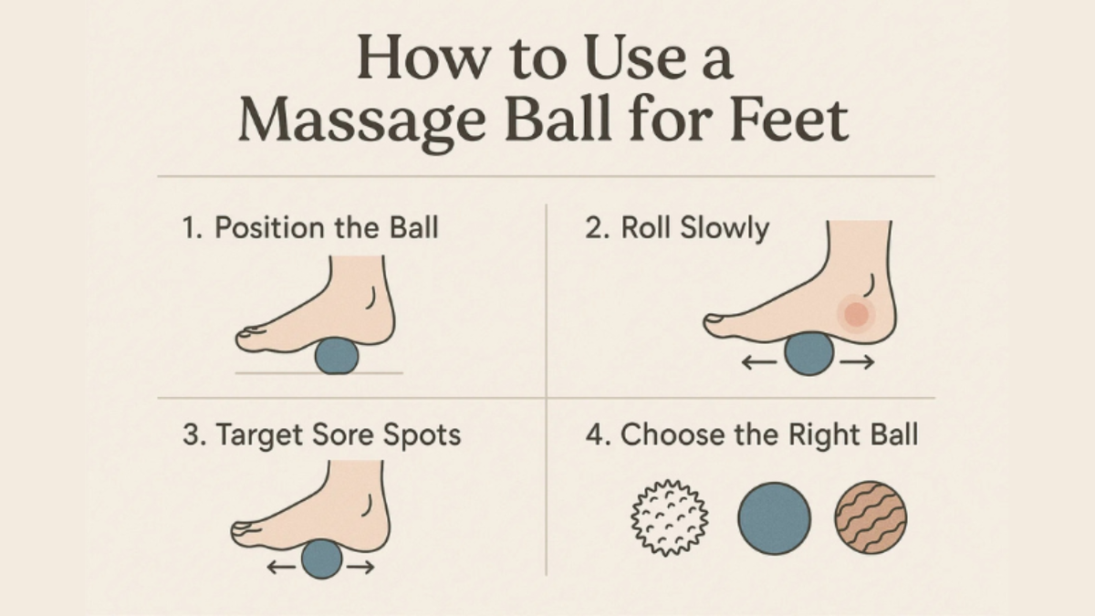 how to use a massage ball for feet