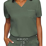 Med Couture Women V Neck Scrub Top
