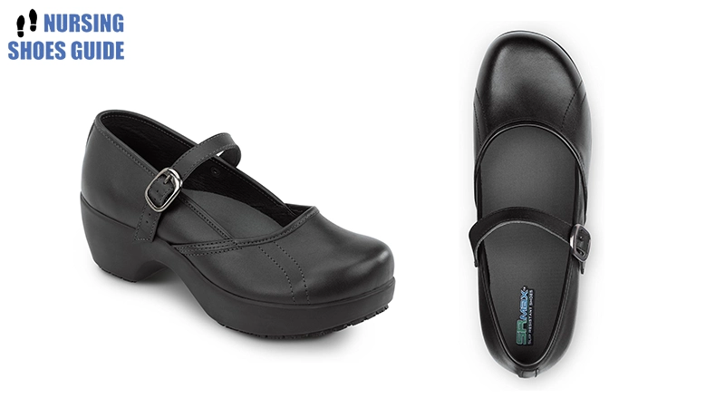 sr max vienna women's black mary jane clog