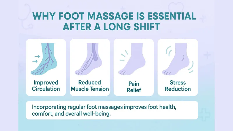 why foot massage is essential after a long shift