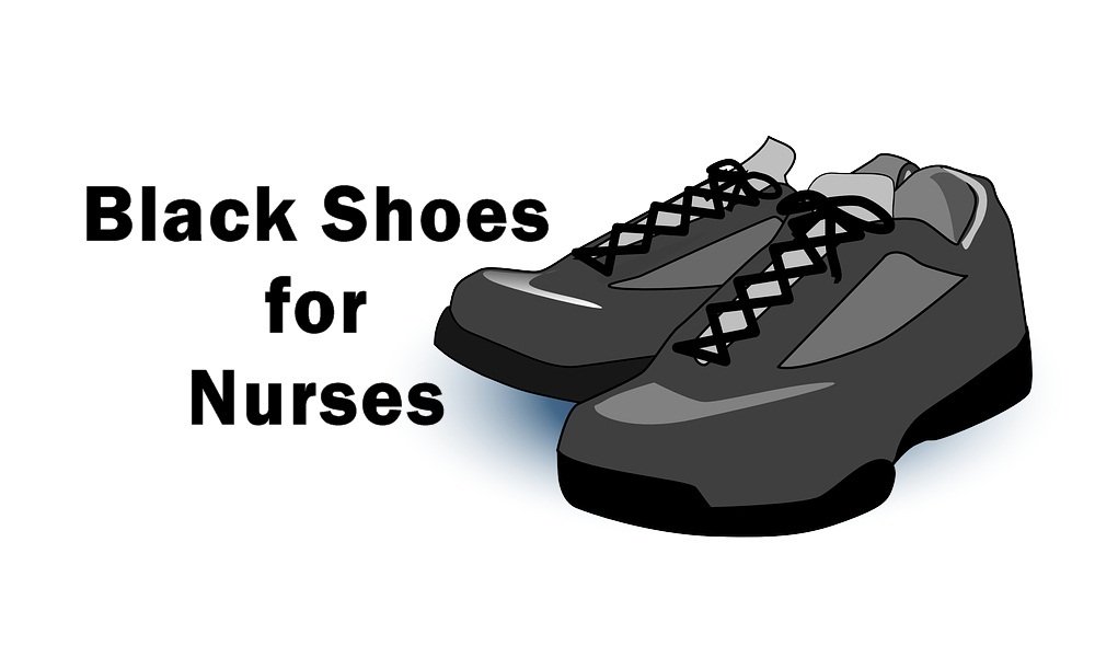 womens black nursing shoes