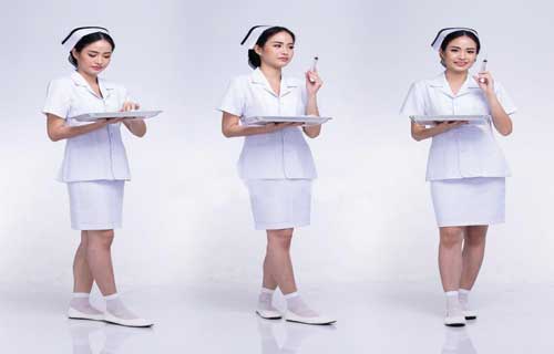 What are the reasons behind nurses wearing white shoes?