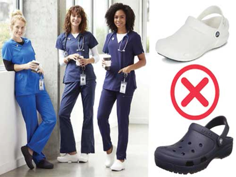 Why shouldn’t nurses wear Crocs