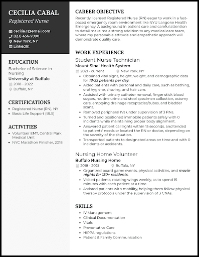 New Grad Nurse Resume Template Essential sections new grad nurse resume template essential sections