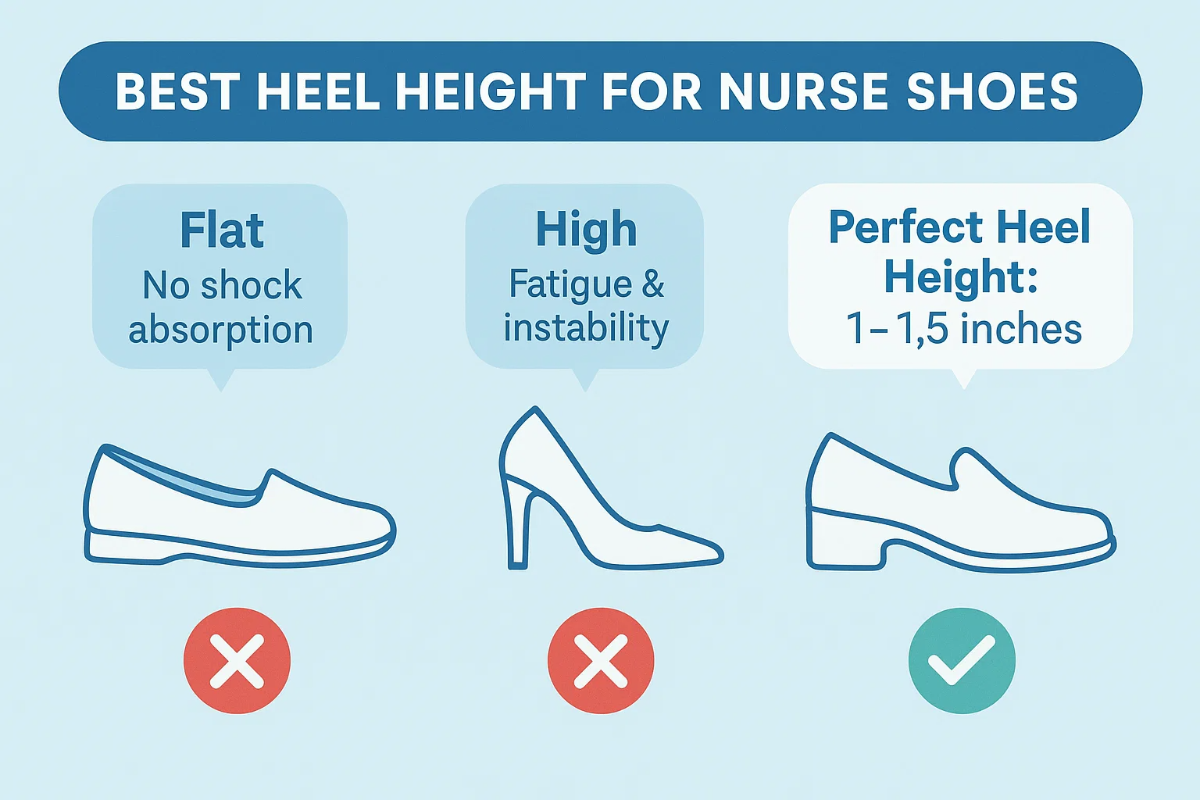 best heel height for nurse shoes