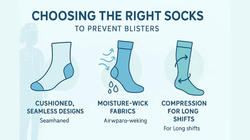 choosing the right socks to prevent blisters