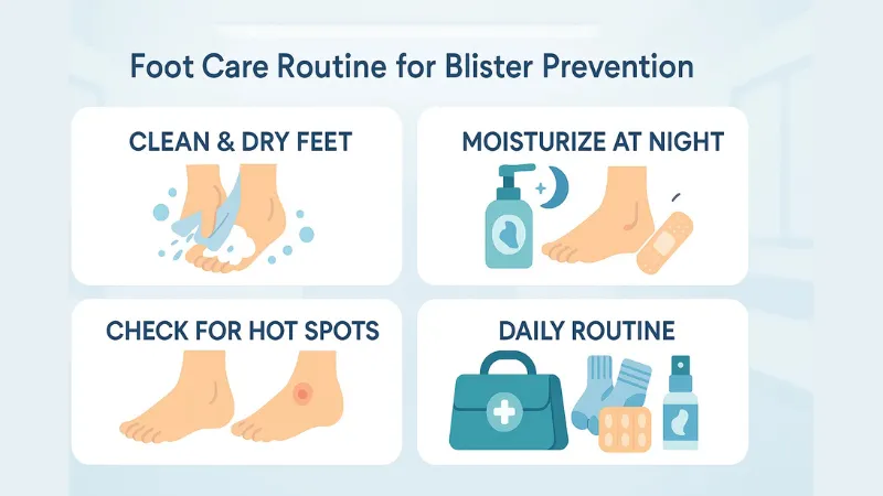 foot care routine for blister prevention