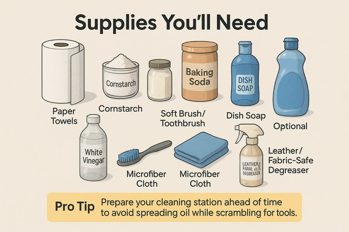 How to Remove Oil Stains from Shoes Without Damaging the Material 3 general needed supplies to tackle oil stains