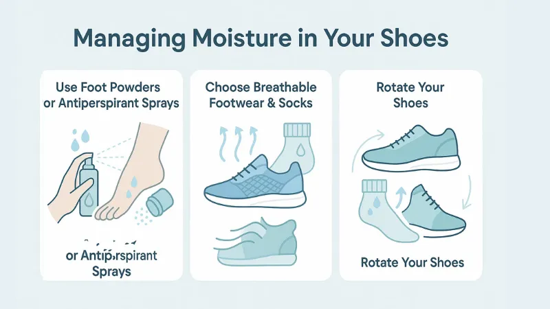 how to stop feet from sweating in shoes