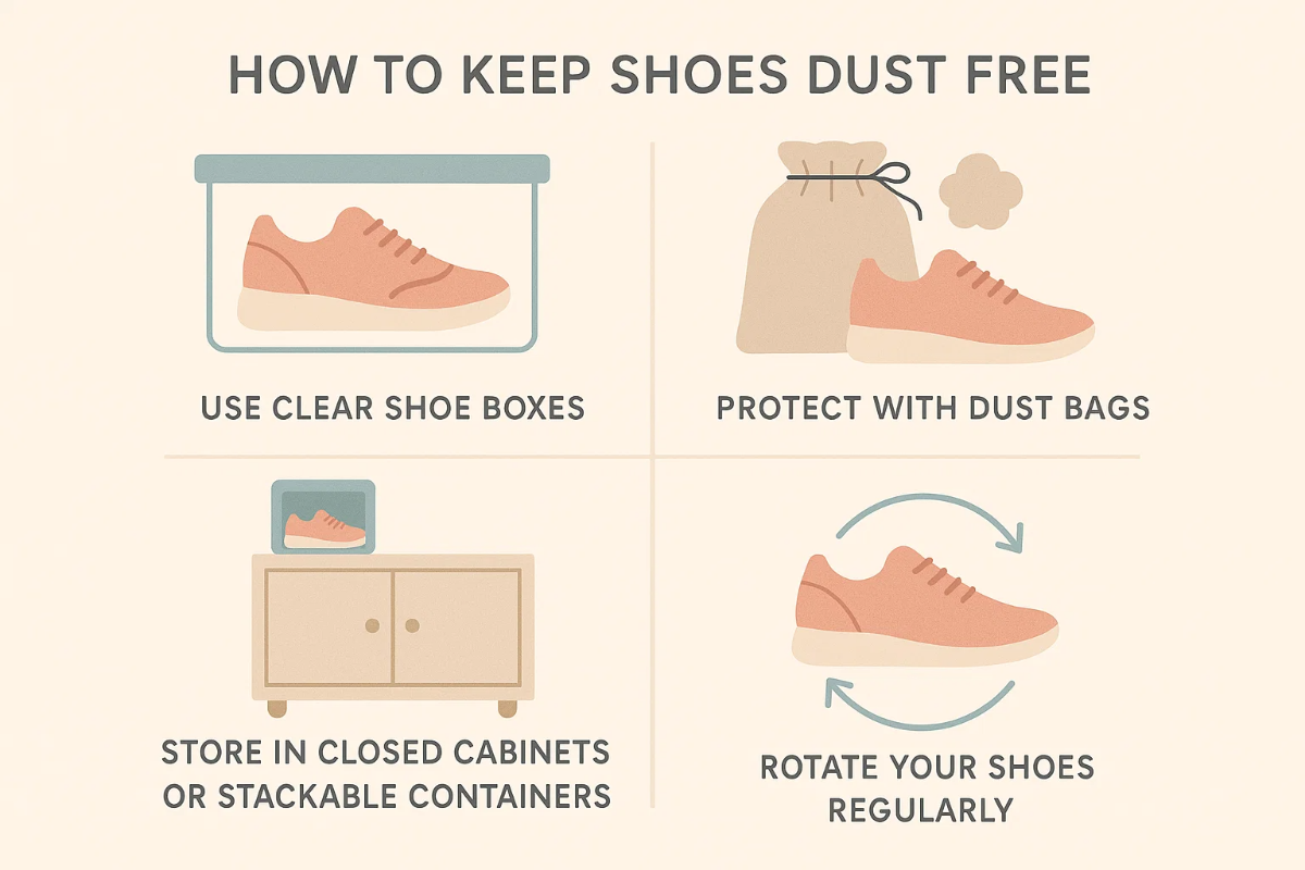 Store Shoes Properly: 5 Brilliant Tips for Organized Living 4 how to store shoes properly to keep them dust free