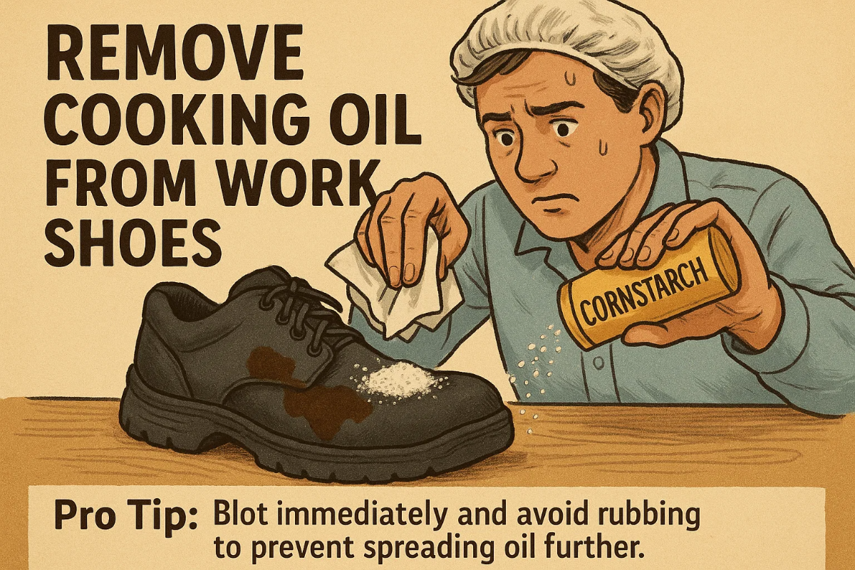 How to Remove Oil Stains from Shoes Without Damaging the Material 8 remove cooking oil from work shoes