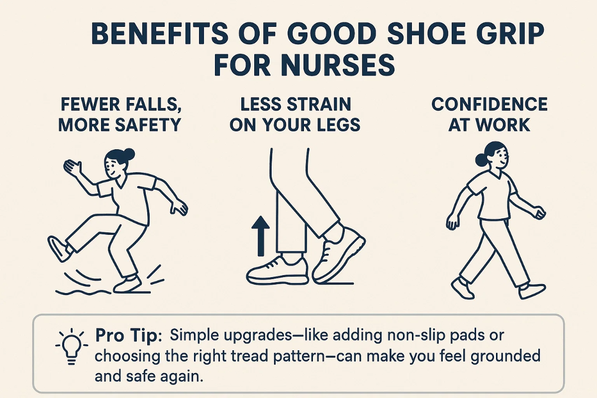 why shoe grip matters in healthcare settings