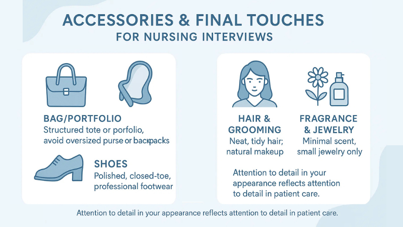 What to Wear to a Nursing Interview: 7 Important Factors to Consider 6 accessories and final touches for a nursing interview