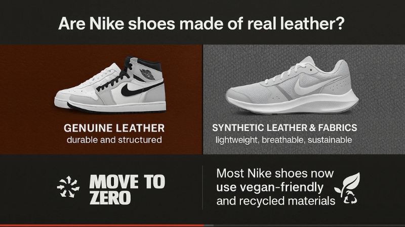 are nike shoes made of real leather