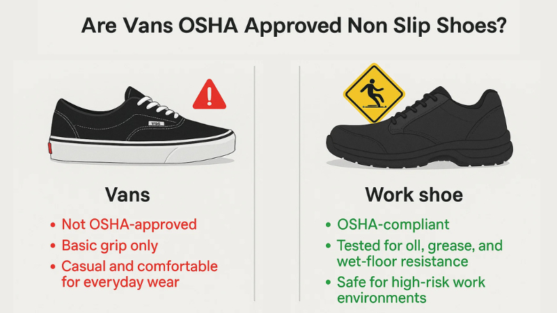 are vans osha approved non slip shoes