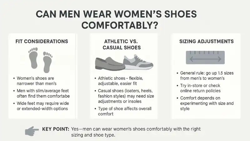 Can Men Wear Women's Shoes? Important Things to Know 2 can men wear womens shoes comfortably