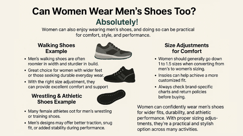 Can Men Wear Women's Shoes? Important Things to Know 4 can women wear mens shoes too