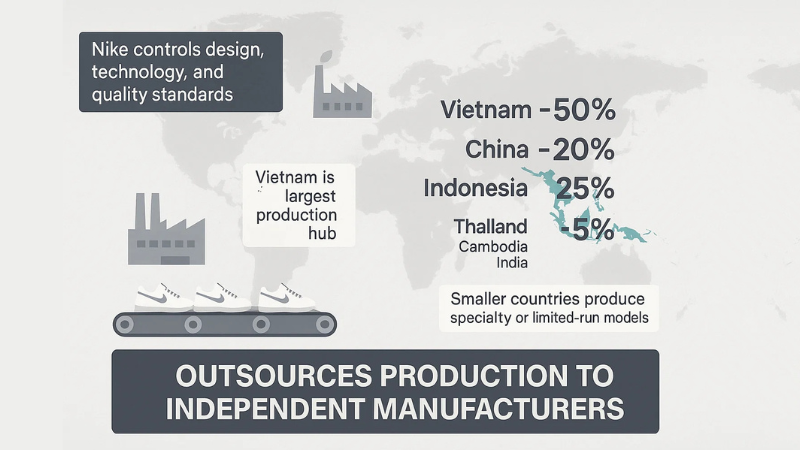 current nike manufacturing locations