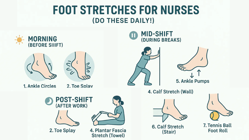 daily foot stretches for nurses