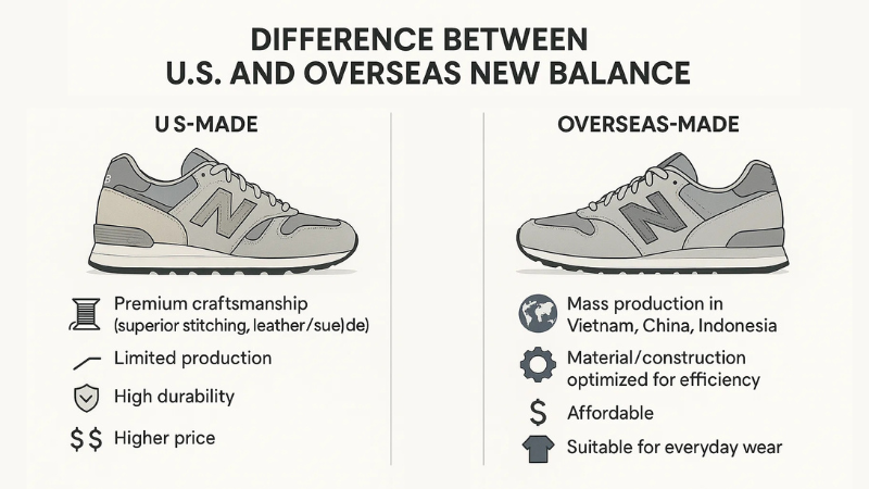 difference between us and overseas new balance