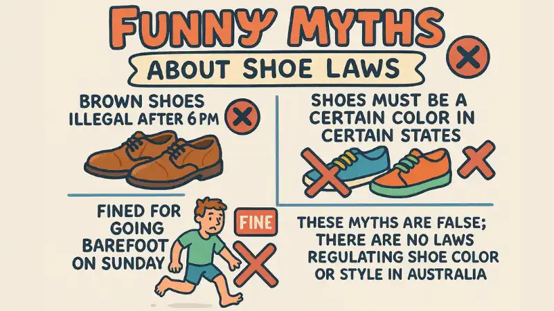 funny myths about shoe laws in australia