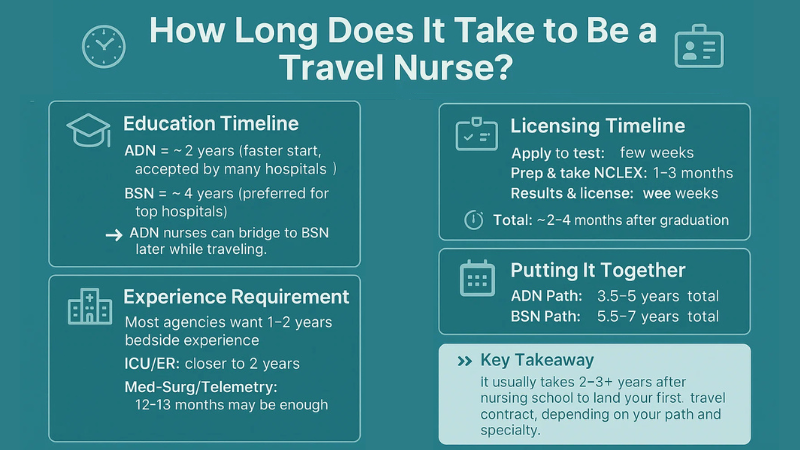 How to Become a Travel Nurse? Crucial Factors to Know 2 how long does it take to become a travel nurse