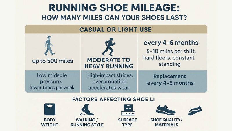 how many miles do running shoes last