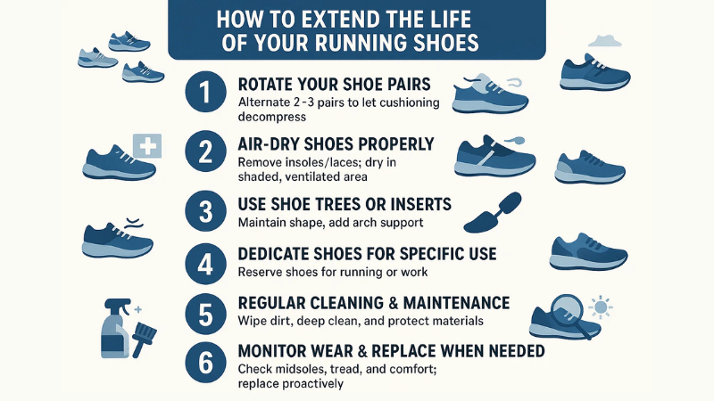 how to extend the life of running shoes
