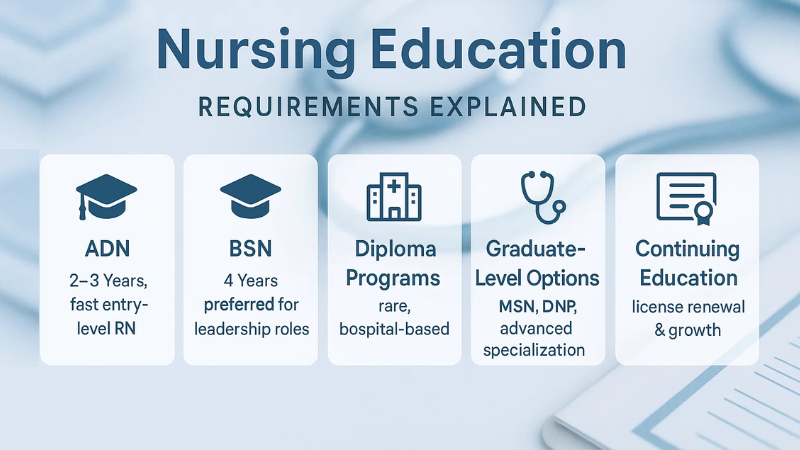 How to Become a Nurse: 6 Crucial Factors 2 nursing education requirements