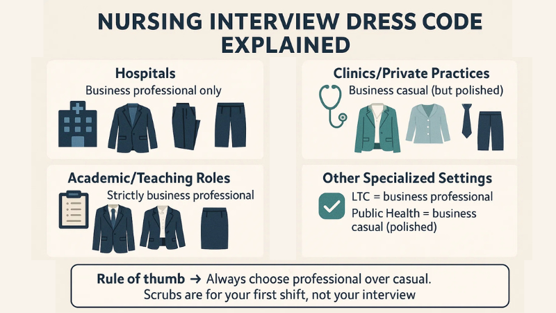 What to Wear to a Nursing Interview: 7 Important Factors to Consider 2 nursing interview dress code explained