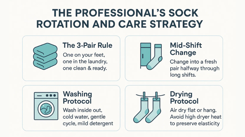 professional sock rotation and care strategy