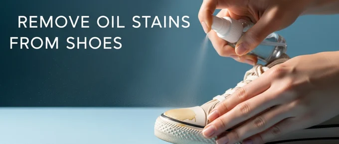 remove oil stains from shoes