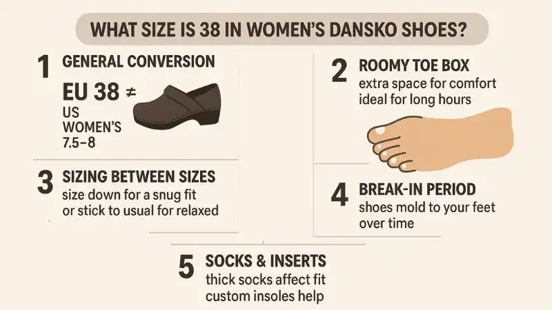what size is 38 in women's dansko shoes