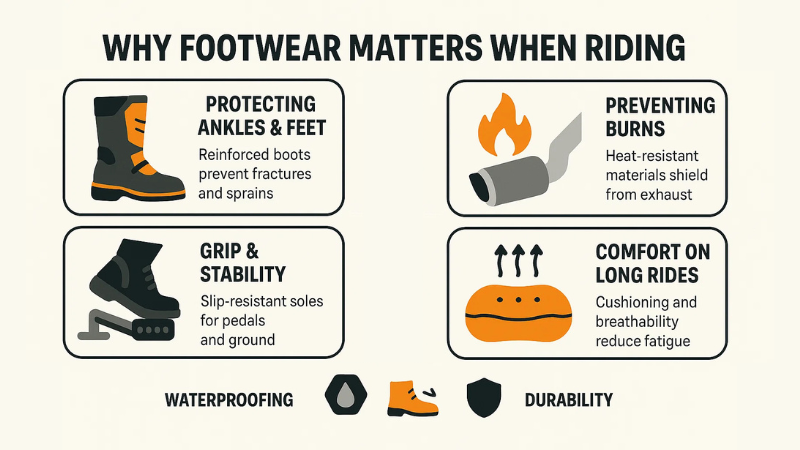 What Shoes Should You Wear on a Motorcycle: Vital Safety Tips for Riders 1 why footwear matters when riding