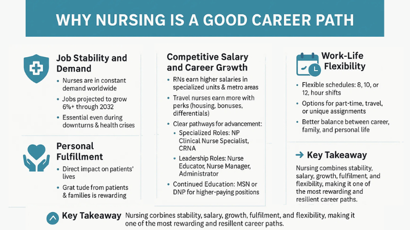 7 Strong Factors About Why Nursing is a Respectable Career 2 why nursing is a good career path