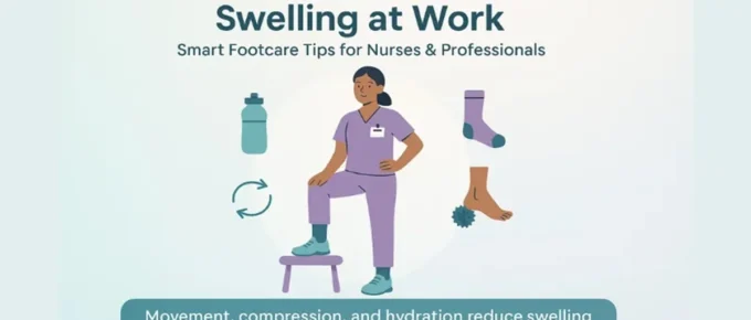 reduce foot swelling at work