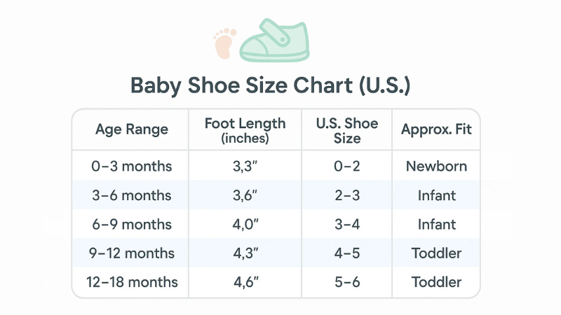 How to Measure Baby Shoe Size Accurately at Home 3 Baby Shoe Size Guide by Age