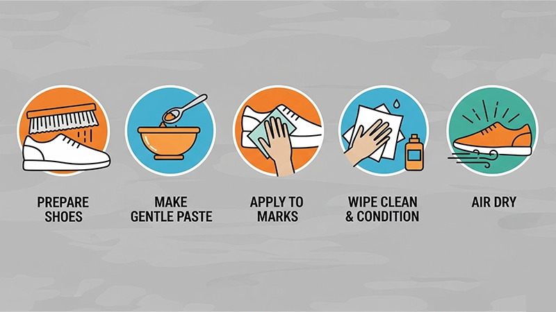 How to Clean Shoes with Baking Soda: Methods You Can Apply 6 Clean White Leather & Patent Leather Shoes with Baking Soda