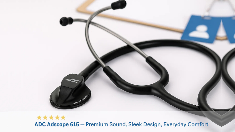 Top 10 Best Stethoscopes for Nurses in 2025 16 ADC Adscope 615 Platinum Sculpted Clinician Stethoscope