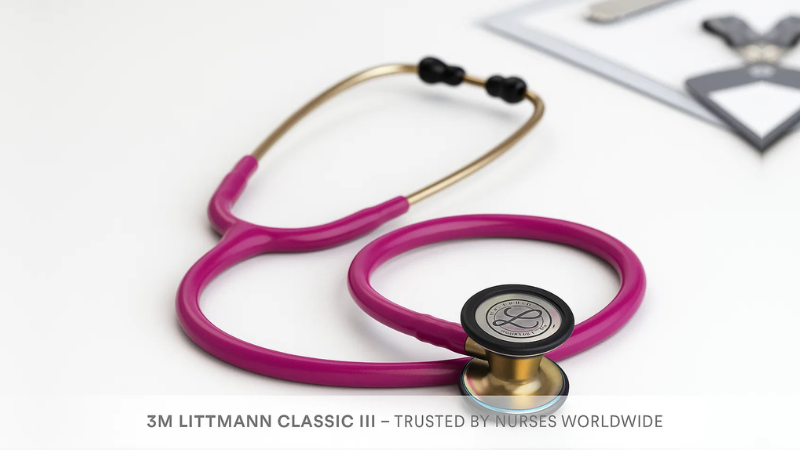 Top 10 Best Stethoscopes for Nurses in 2025 1 3M Littmann Classic III Monitoring Stethoscope