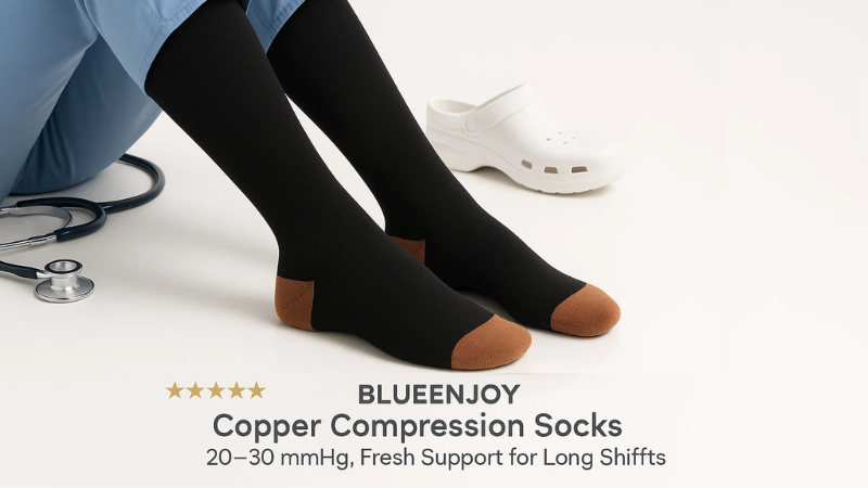 Best Compression Socks for Nurses on 12-Hour Shifts (Reviewed & Rated) 17 BLUEENJOY Copper Compression Socks