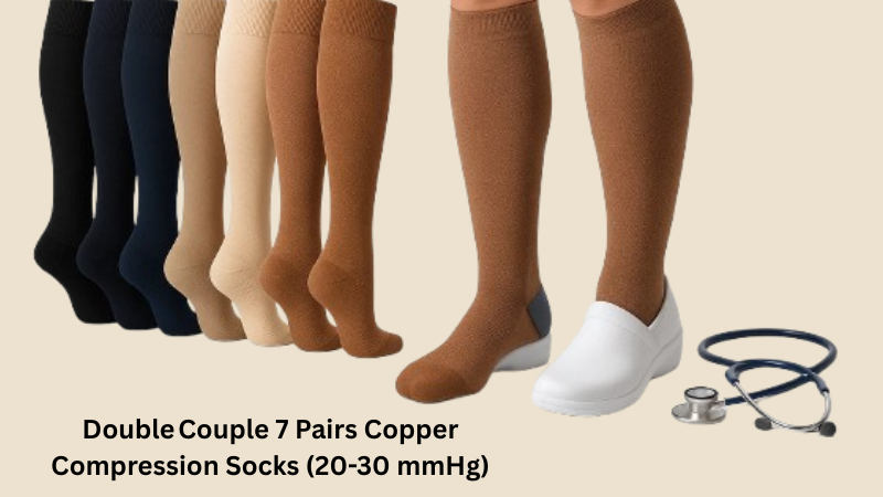 Best Compression Socks for Nurses on 12-Hour Shifts (Reviewed & Rated) 20 Double Couple 7 Pairs Copper Compression Socks (20-30 mmHg)
