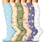 Best Compression Socks for Nurses on 12-Hour Shifts (Reviewed & Rated) 3 fuelmefoot 6 pairs compression socks for women and men 15 20mmhg table