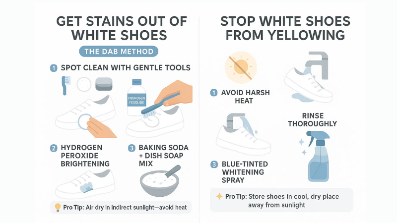 Get Stains Out of White Shoes