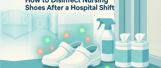 disinfect nurse shoes