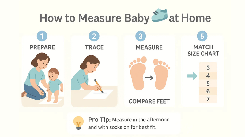 How to Measure Baby Shoe Size Accurately at Home 2 How to Measure Baby Feet at Home